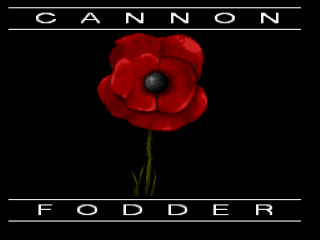 Cannon Fodder title screen for Super Nintendo